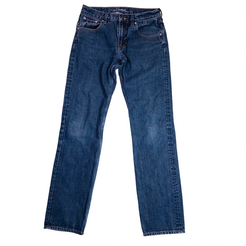 Quiksilver Straight Fit Jeans Mens 29 Dark Wash Blue Excellent Casual Skate